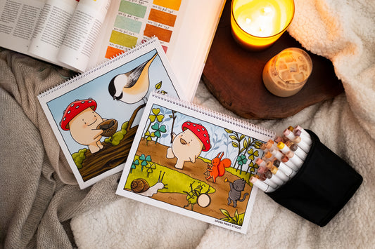 The Secret Life of Mushrooms Coloring Book