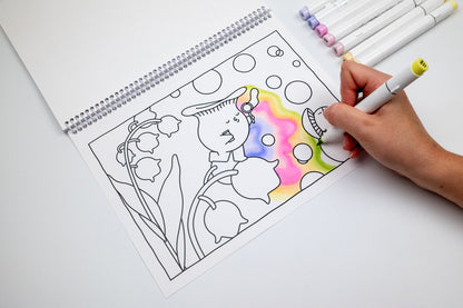 The Secret Life of Mushrooms Coloring Book
