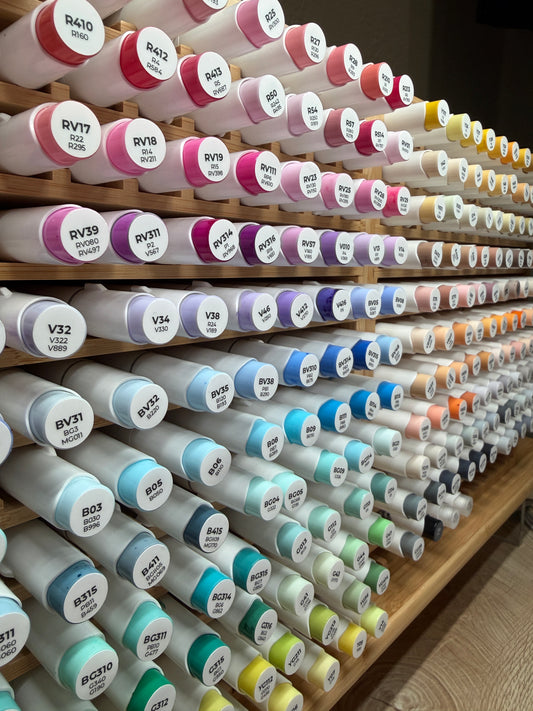 Ohuhu Marker Cap Stickers (540+ Colors) - Printable Color Code Labels with New & Old Codes (Honolulu, Oahu, Kaala)