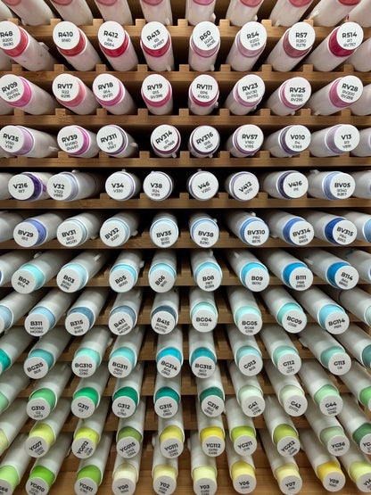 Ohuhu Marker Cap Stickers (540+ Colors) - Printable Color Code Labels with New & Old Codes (Honolulu, Oahu, Kaala)