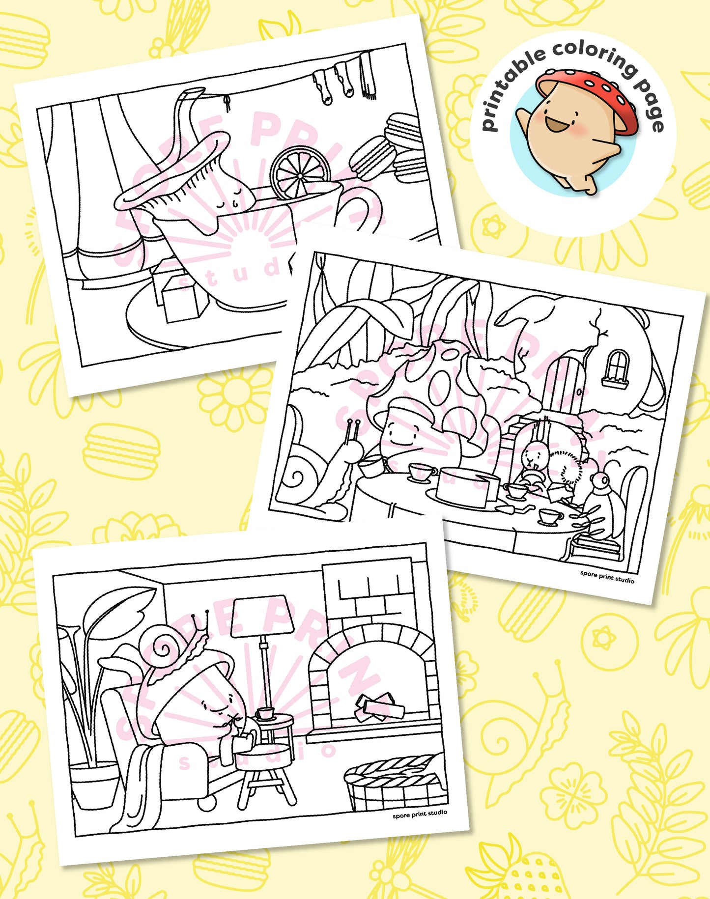Digital Coloring Pages – High Noon Series