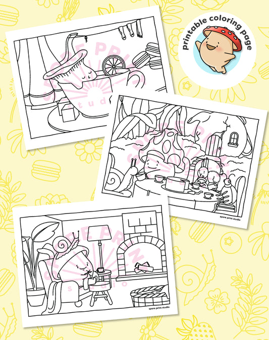 Digital Coloring Pages – High Noon Series