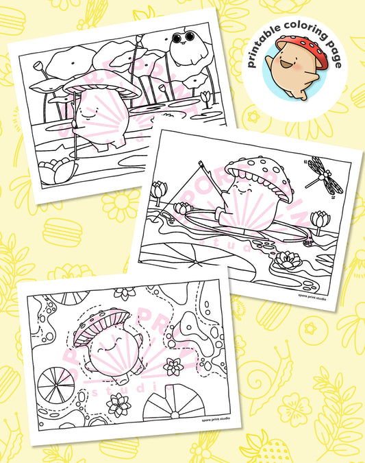 Digital Coloring Pages – River Series