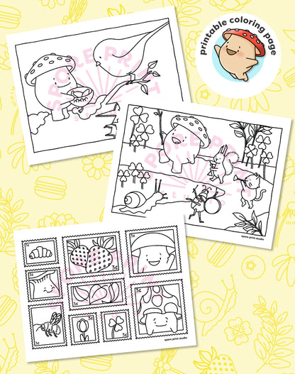 Digital Coloring Pages – the ✨ Extras ✨
