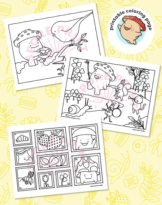 Digital Coloring Pages – the ✨ Extras ✨